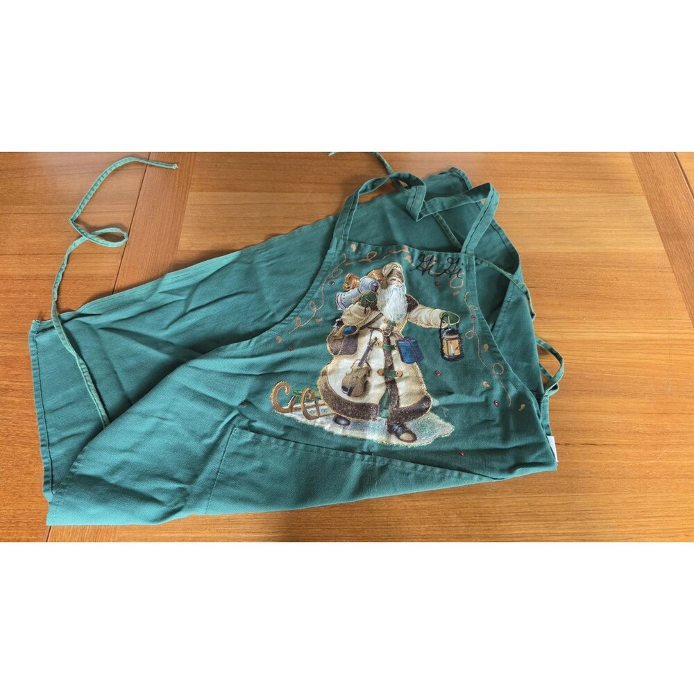 Vintage Christmas Apron READ Description